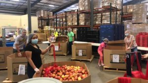 points west team at food bank