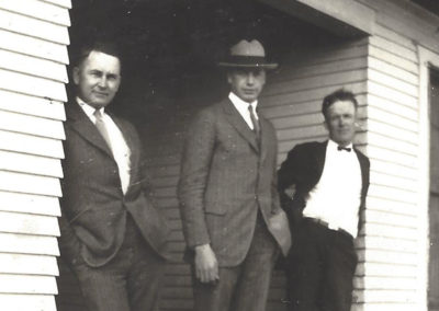 Harold Olsen and two other men